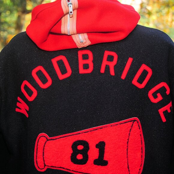 VTG 1981 Varsity Cheerleader Wool Letterman Jacket Woodbridge Quilt Lined M/L - Picture 8 of 14